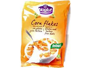 Corn Flakes sans gluten & sans lactose. sans oeuf et sans noix. Mais, sucre, sel