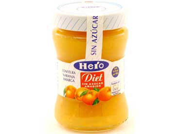 confiture d'oranges amères, sans sucre ajouté et de fructose. Ingrédients: seulement 38 Kcal pour 100g. Orange amère, orange douce, eau, édulcorants (sirop 
						de sorbitol), (glycosides de steviol, sucralose et l'acésulfame K), concentré de citron. gélifiant (pectine), conservateur (sorbate de potassium),l'agent de durcissement (chlorure de calcium), concentre 
						d'acerola. Préparation: 50 g de fruits pour 100g. poids net de 280 g. Apres ouverture conserver au réfrigérateur.