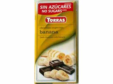 Tablet donkere chocolade met banaan. Zoetmiddel(maltitol), cacaopasta, magere cacaopoeder, banaan(2%), cacaoboter, 
						inuline, gevriesdroogde aardbeien(2%), emulgator(sojalechtine), aroma(banaan,vanille), bevat natuurlijke suikers, kan sporen van noten en melk 
						bevatten, overmatig gebruik kan een laxerend effect hebben